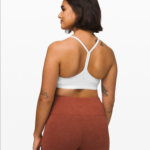 Flow Y bra size 8 white lululemon - Picture 2 of 5